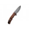 Civivi Mini Praxis Cuibourtia Wood Handle Hand Rubbed Damascus Blade C18026C DS1 2