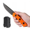 anv knives p200 dlc black orange grip kydex sleipner