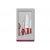 victorinox sada kuchynskych nozu swiss classic 4ks cervena darkove baleni
