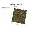 dd hammocks bivakovaci plachta 3 5x3 5m multicam 3