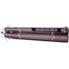 joker motylek balisong aluminium rhombic brown butterfly 2
