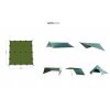 7044 2 dd hammocks bivakovaci plachta 3x3m hneda