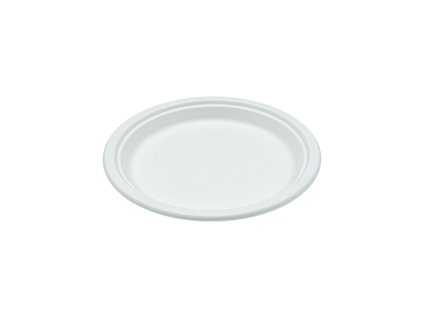 BIO talíř 23cm kulatý bílý cukrová třtina (50ks)