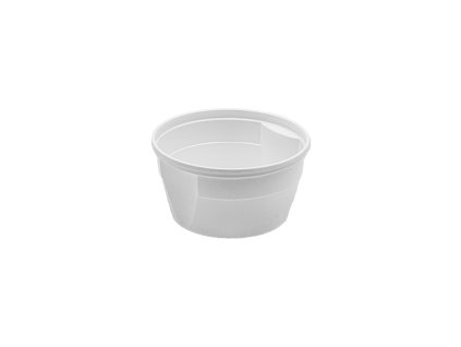 Miska 500ml s uchem bílá PP Ø127mm (50 ks)
