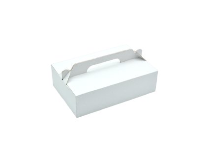 Krabička s uchem PAP bílá 27x18x8 (50ks)