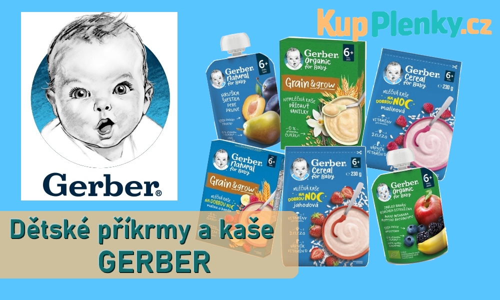 Dětské příkrmy a kaše Gerber