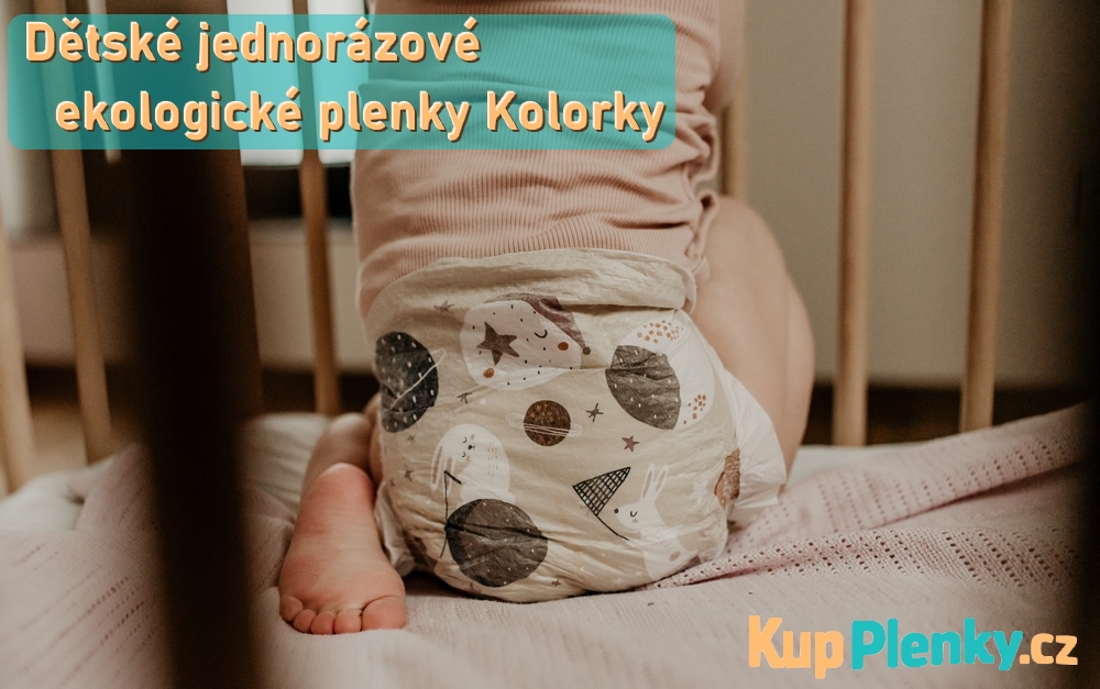 Dětské jednorázové ekologické plenky Kolorky