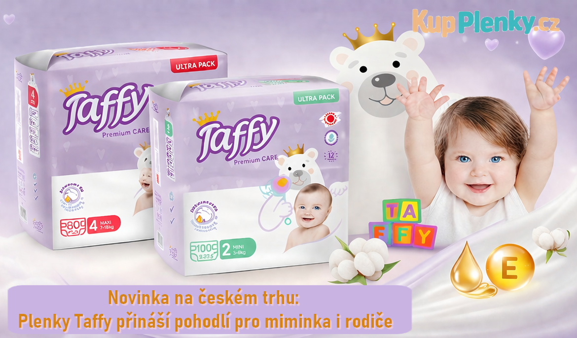 Novinka na českém trhu: Plenky Taffy