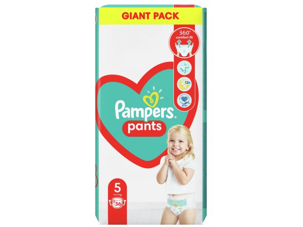 Pampers Pants kalhotkové plenky Giant Pack S5 56ks, 12 17kg
