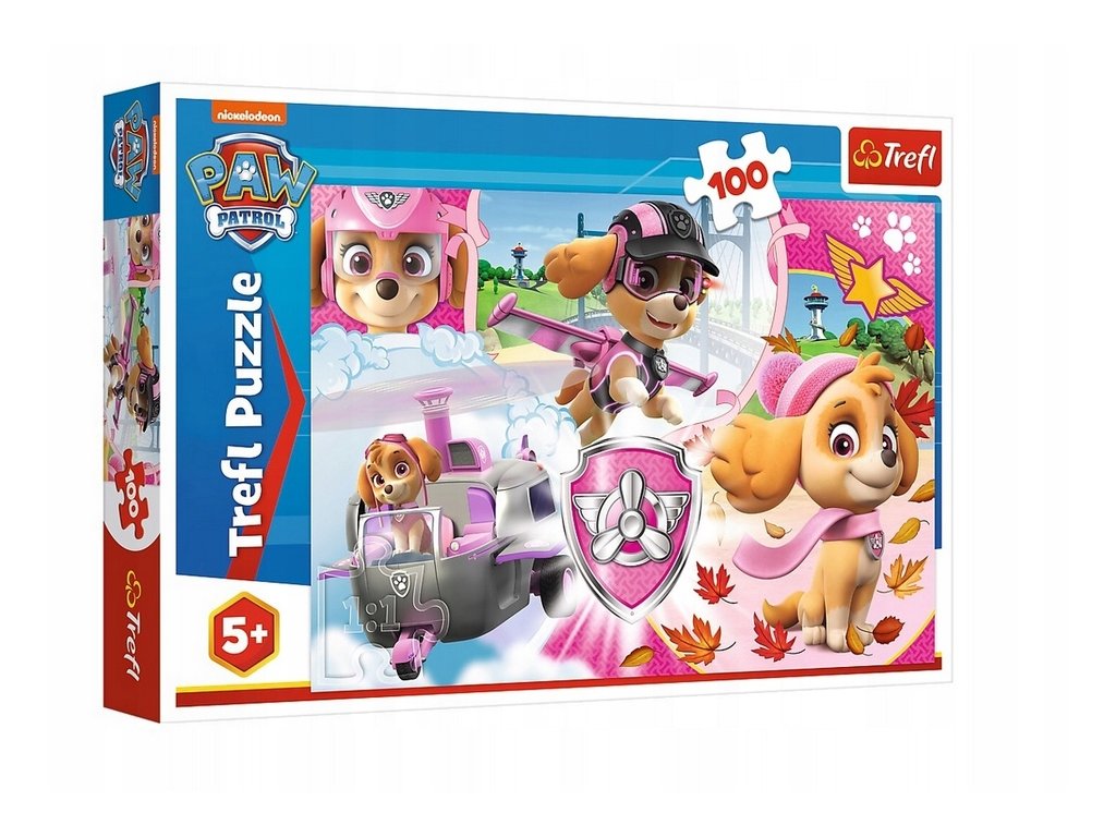 TREFL Puzzle Paw Patrol Skye v akci 100 dílků