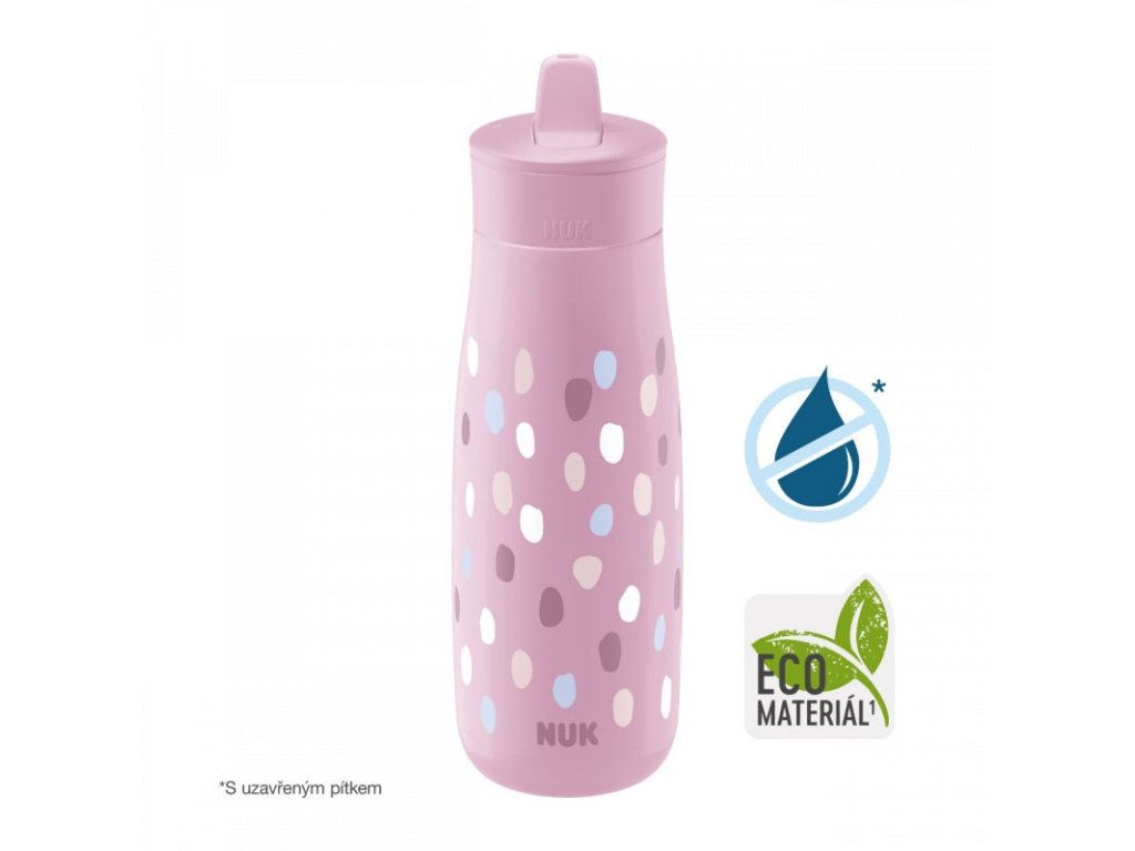 NUK Láhev Mini Me PP Flip 12m+, 450ml růžová