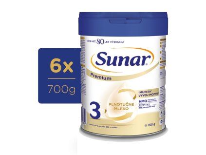 Sunar Premium 3 HMO 6x700g