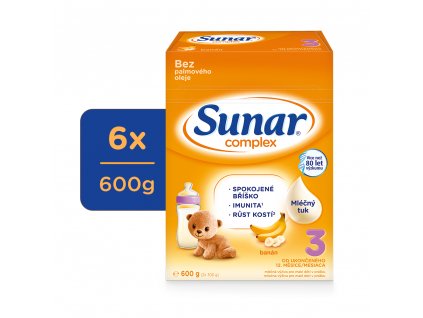 Sunar Complex 3 banán, 6X600g