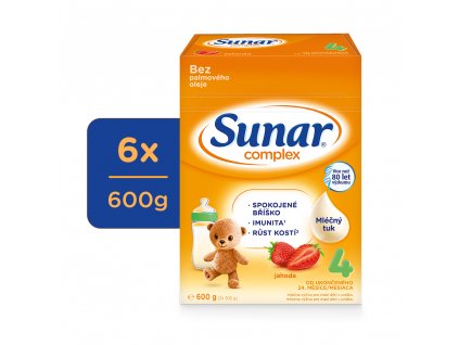 Sunar Complex 4 jahoda, 6x600g