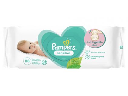 Pampers ubrousky Sensitive XXL 80ks