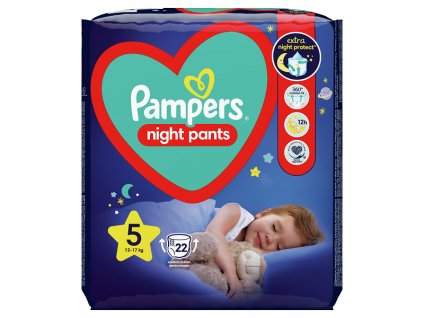 Pampers kalhotkové plenky Nights S5 22ks