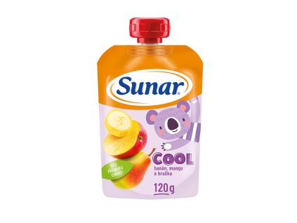 Sunar cool ovoce Hruška, Banán, Mango 120g