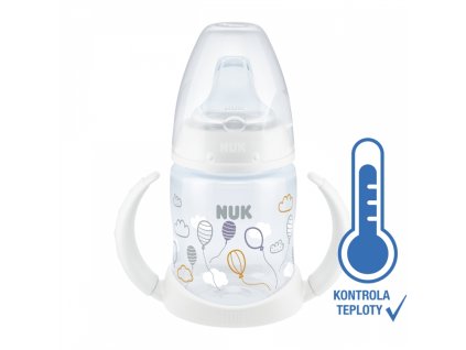 NUK FC lahvička na učení s kontrolou teploty 150ml - Bílá