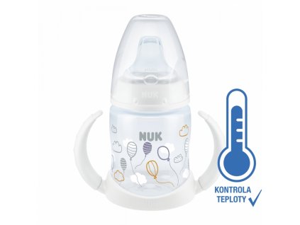 NUK FC lahvička na učení s kontrolou teploty 150ml - Bílá