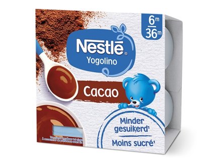 NESTLÉ YOGOLINO mléčný dezert s kakaem 4x100 g