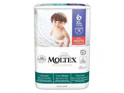 MOLTEX Pure & Nature natahovací XL 14+ kg, 18 ks