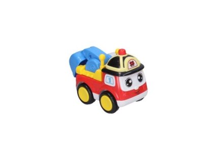 Auto stavební s obličejem 13 cm bagr
