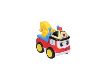 Auto stavební s obličejem 13 cm naviják