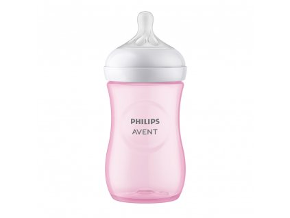 Philips AVENT Láhev Natural Response 260 ml, 1m+ - růžová