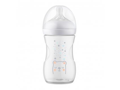 Philips AVENT Láhev Natural Response s ventilem AirFree 260 ml, 1m+ medvěd