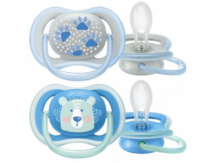 Philips AVENT Šidítko Ultra air Pastel 6 18m, 2 ks kluk