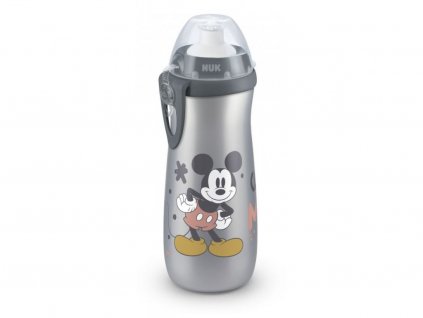 NUK FC Láhev Sports Cup Disney Mickey 450 ml šedá