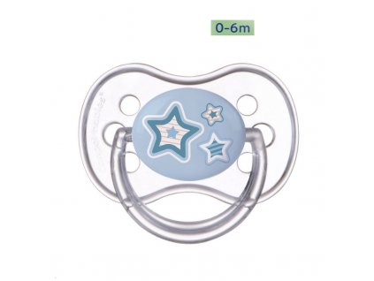 Canpol babies Dudlík 0 6m silikonový symetrický NEWBORN BABY modrý