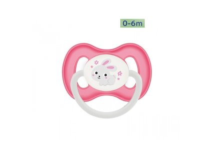 Canpol babies Dudlík 0 6m kaučukový třešinka BUNNY & COMPANY růžový