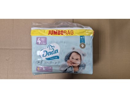 POŠKOZENÝ OBAL - Dada JUMBOBAG extra soft 4 MAXI, 7-16kg, 82ks