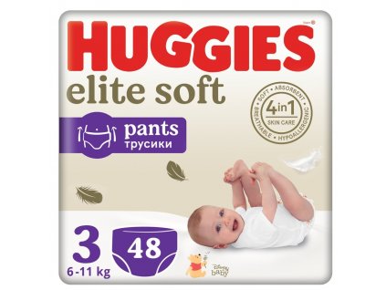 HUGGIES Elite Soft Pants 3, 6 11 kg, 48 ks