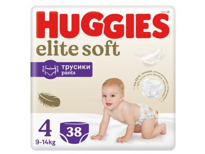 HUGGIES Elite Soft Pants 4, 9 14 kg, 38 ks