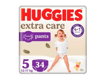 HUGGIES Extra Care Pants 5, 12 17 kg, 34 ks
