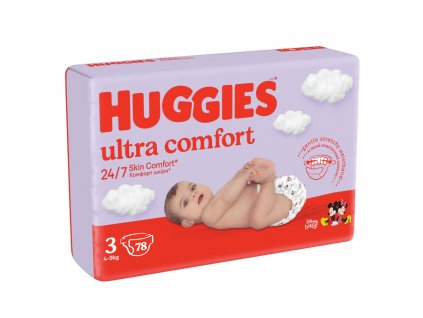 Huggies Ultra Comfort Mega 3, 5 9 kg, 78 ks
