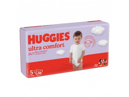 Huggies Ultra Comfort Mega 5, 11 25 kg, 58 ks