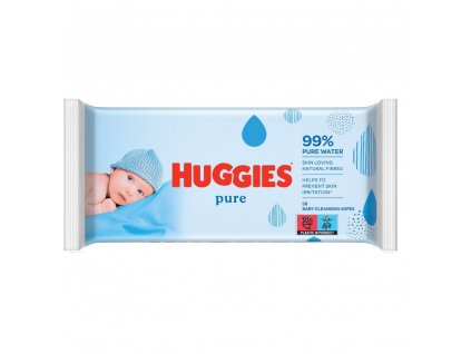Huggies Pure vlhčené ubrousky 56ks
