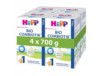 HiPP BIO Combiotik 1 Počáteční mléčná kojenecká výživa 4x700g