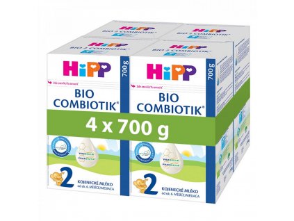 HiPP BIO Combiotik 2 Pokračovací mléčná kojenecká výživa 4x700g