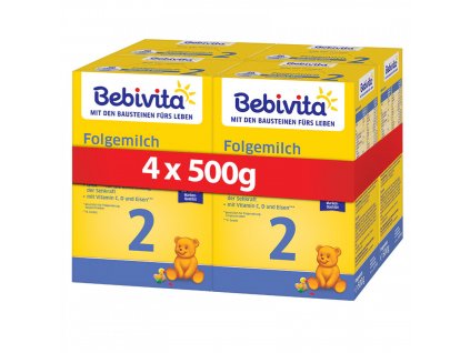 Bebivita Mléko 2 Pokračovací mléčná kojenecká výživa 4x500g