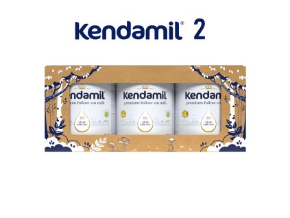 Kendamil Premium 2 HMO+ (3× 800 g), pohádkové balení s divadlem O třech prasátkách