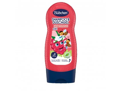Bübchen Kids 2v1 Šampon a sprchový gel 230ml Malina