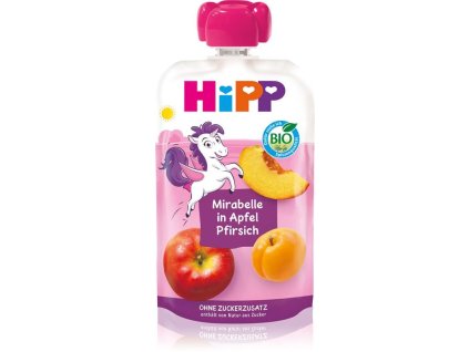 HiPP BIO Hippies Jablko-Broskev-Mirabelka