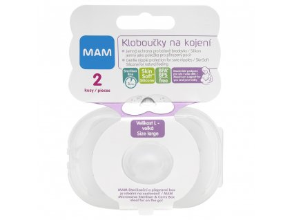 MAM Prsní kloboučky L (23mm), 2ks