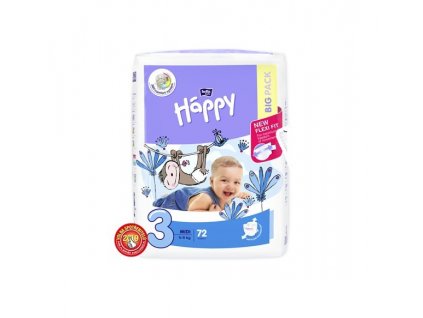 Bella Happy 3 Midi Big Pack 5-9 kg 72 ks