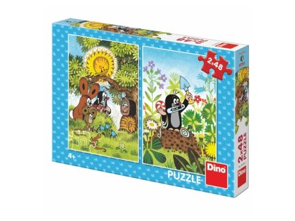 Puzzle Krtek s přáteli 2x48 dílků