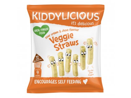 Kiddylicious tyčinky zeleninové s příchutí zakysané smetany a pažitky (12g)